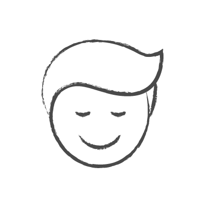 Sylwetka uśmiechniętego mężczyzny w ostródzkim gabinecie dentystycznym.